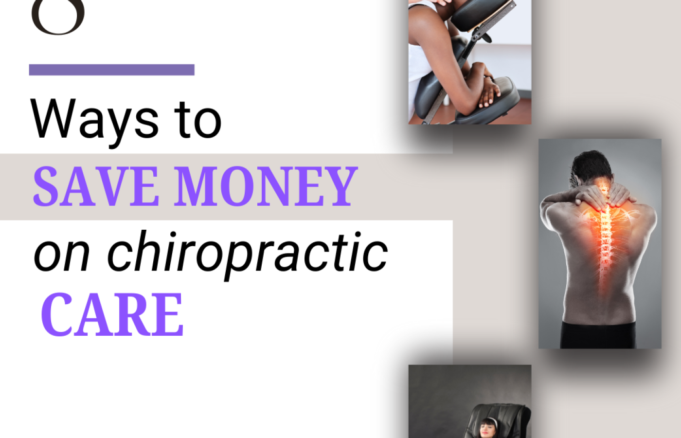 8 ways to save money on chiropractic care