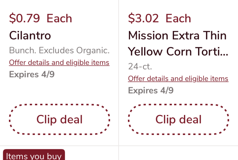 Grocery tips Clip Coupons