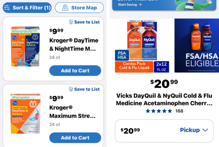 grocery shopping name brands